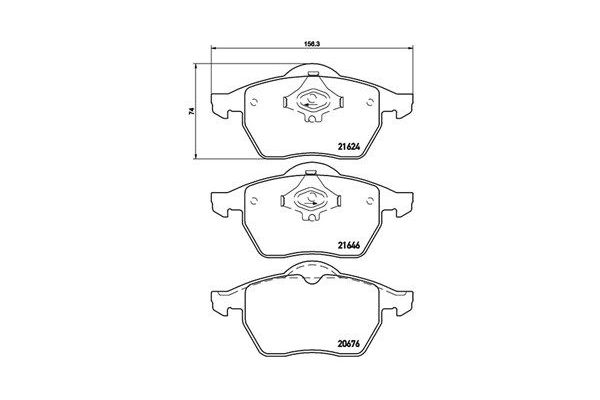 Fren Disk Balata Ön Audi A4 Avant (B5)(11.1994->)  MAGNETI MARELLI 363700485036
