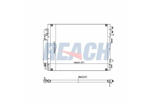 Klima Radyatörü  Chrysler 300C (LE/LX)(2004->)  ORİS CGM478022