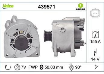 Alternatör  VALEO 439571  8200225806 8200495268 8200667616
