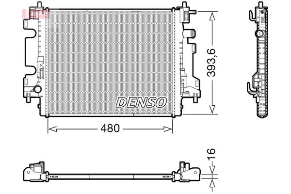 Su Radyatörü  DENSO DRM23113