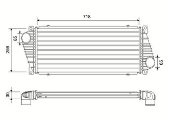 Turbo Radyatörü  VALEO 822937  A9015010701 5104119AA 9015010701 2D0145805 2D0145805D