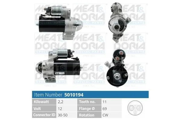 Marş Dinamosu  BMW X5 Serisi (E70)(07.2007->)  KRAFTVOLL 11010062