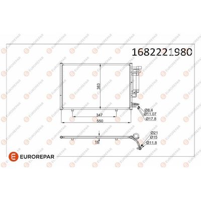 Klima Radyatörü  Ford Fiesta (CB1)(2008->)  PSA ORJINAL 1682221980