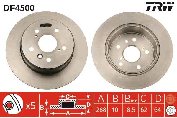 Fren Disk Ayna Arka Sağ ve Sol Toyota Camry (XV30)(2002->)  AYD 50931