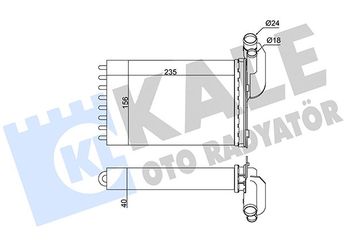 Kalorifer Radyatörü  MGA 81500  7701204680 7701033457 77 01 033 457 7701034551 77 01 034 551 77 01 204 680 7701205449