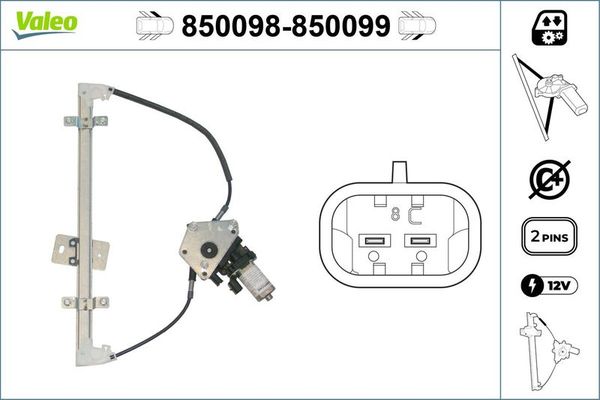 Cam Krikosu Ön Sol Ford Escort 3/4/5 Kapı/S.Wagon (1991->)  VALEO 850098