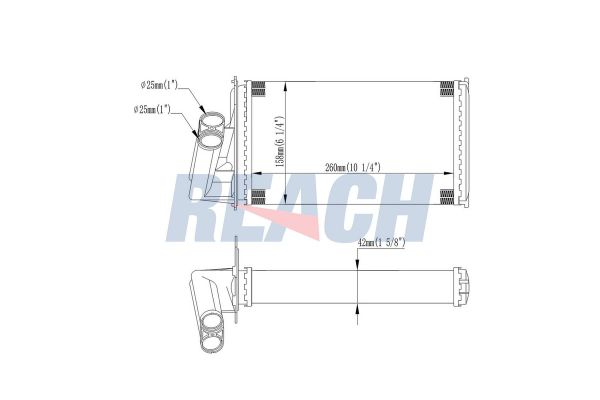 Kalorifer Radyatörü  Renault Laguna (B56)(04.1998->)  VEKA 41-3522
