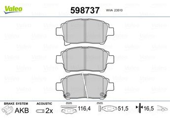 Fren Disk Balata Ön VALEO 598737  44650D030 044650D030 446517140 04465-17140 4465YZZDA 04465-YZZDA 0446517140 446517100 04465-17100 446517101 04465-17101 446520480 04465-20480 446520521 04465-20521 446547030 04465-47030 446552010 04465-52010 446552011 04465-52011 446552060 04465-52060 446552110 04465-52110 446552120 04465-52120 0446517100 0446517101 446520520 0446520520 0446520521 0446547030 0446552010 0446552011 0446552060 0446552120 04465YZZDA 44652-0480 44652-0520