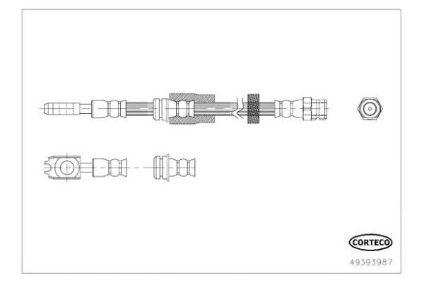 Fren Hortumu Ön Sağ veya Sol OSSCA 01271