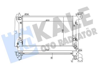 Su Radyatörü  KALE 352700  1331T3 1640021130 16400-21130 1640021140 16400-21140 1640021150 16400-21150 1640021180 16400-21180 164000D230 164000D240 164000D250 164002114087 1640021160 1640021170 164002118087 1640022180 164100D230 164100D240 164100D250 88969094 88969096 16410YZZAQ