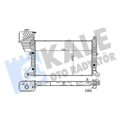 Su Radyatörü  Mercedes Sprinter Kamyonet (901-904)(1994->)  KALE 319900