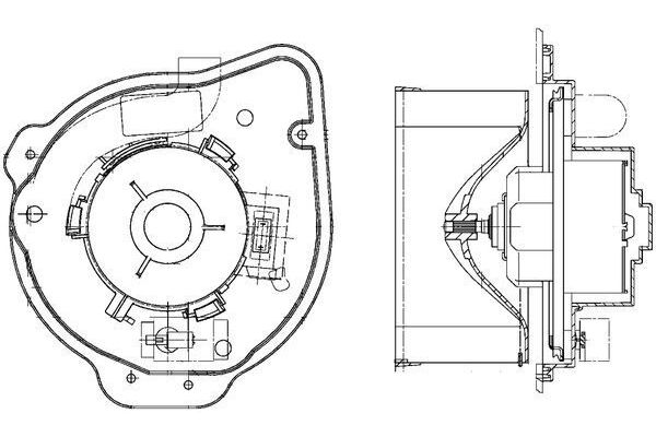 Kalorifer Motoru  MAHLE AB 135 000P