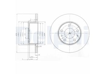 Fren Disk Ayna Arka Sağ ve Sol DELPHI BG3751  2991646 42575663 7182299