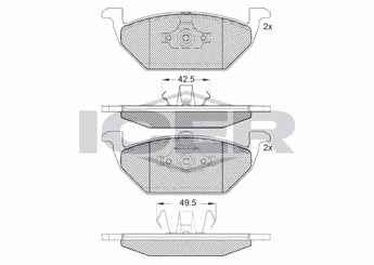 Fren Disk Balata Ön MAGNETI MARELLI 323700001200  1J0698151B 1J0698151J 6Q0698151 6R0698151A 1J0698151C 5C0698151