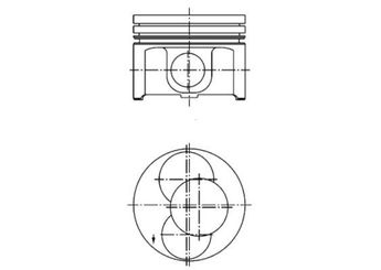 Piston (80.01MM-0.50)   KOLBENSCHMIDT 40092720  038107065CK 038107065BH