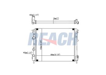 Su Radyatörü  MGA 80870  8200343476 6001545765 8100343476 81 00 343 476 8200033831 82 00 033 831 82 00 343 476 8200214882