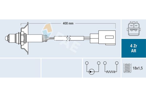 Oksijen (Lambda) Sensörü  FAE 75650