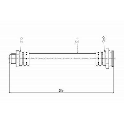 Fren Hortumu Arka Sağ veya Sol CAVO C800 571A