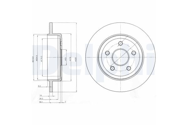 Fren Disk Ayna Arka Sağ ve Sol Jeep Commander (XH/XK)(2006->)  DELPHI BG4160