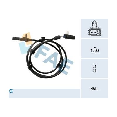 Abs Sensörü Arka Sol Ford Transit Kombi (TT9)(2006->)  FAE 78258