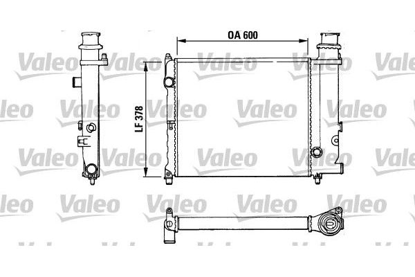 Su Radyatörü  Citroen BX Break (09.1985->08.1988)  VALEO 883773