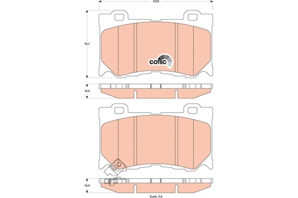 Fren Disk Balata Ön Nissan 370 Z (Z34)(04.2009->)  OTOZONE FDO9142-R
