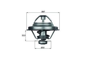 Termostat 87 °C  MAHLE TX 24 87D  25121113E 25121113D 25121113 025121113 025121113D 025121113E 25121113F 025121113F 025 121 113 D 025 121 113 E 025 121 113 F