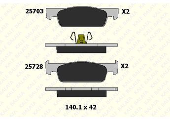 Fren Disk Balata Ön KALE BALATA 25728 180 05  40605612R