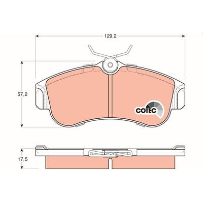 Fren Disk Balata Ön TRW GDB848