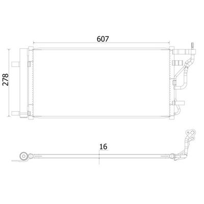 Klima Radyatörü  Hyundai Elantra (AD)(2016->)  MAHLE AC 956 000S