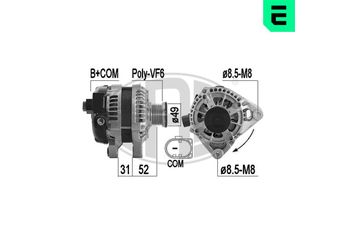 Alternatör  FORD ORJINAL H1BT10300EC  H1BT10300EC 2077261