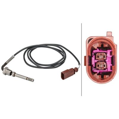 Egzoz Sıcaklık Sensörü  Volkswagen Touareg (7P5)(01.2010->2014)  HELLA 6PT 358 181-421