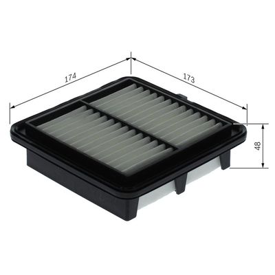 Hava Filtresi  Honda Civic HB (FK)(01.2017->)  BOSCH F 026 400 729