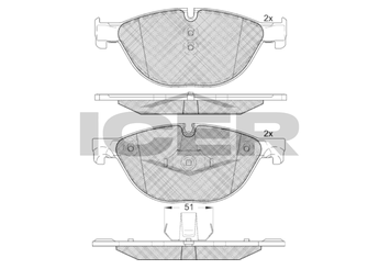 Fren Disk Balata Ön AYD 60971A  34116775318 34112449268 34 11 2 449 268 34 11 6 775 318 34116775322 34 11 6 775 322 34116793021 34 11 6 793 021 34116851269 34 11 6 851 269
