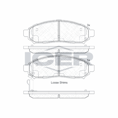 Fren Disk Balata Ön Nissan Navara Pickup (D40M)(05.2005->)  KRAFTVOLL 07010344