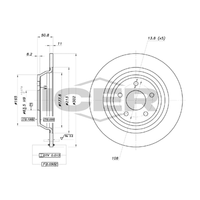 Fren Disk Ayna Arka Sağ ve Sol Ford Mondeo S.Wagon (CNG)(2014->)  FORD ORJINAL DG9C2A315BE