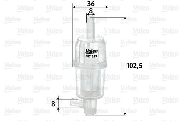 Yakıt Filtresi  Mercedes 124 Sedan (BM 124)(11.1984->)  VALEO 587523