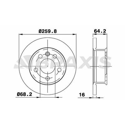 Fren Disk Ayna Ön Sağ ve Sol BRAXIS AE0317