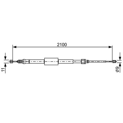 El Fren Teli Arka Sağ BOSCH 1 987 482 635