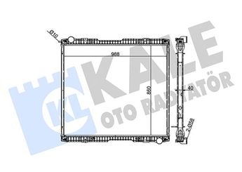 Su Radyatörü  KALE 349340  90528302 10570485 1527653 1741588 1769997 1784616
