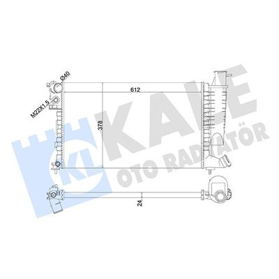 Su Radyatörü  Peugeot 306 Cabriolet (S2)(04.1997->)  KALE 351810