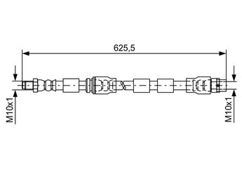 Fren Hortumu Ön Sağ veya Sol BOSCH 1 987 481 589  34306778260 34 30 6 778 260 34306788436 34 30 6 788 436 34306853743 34 30 6 853 743 34306887451 34 30 6 887 451