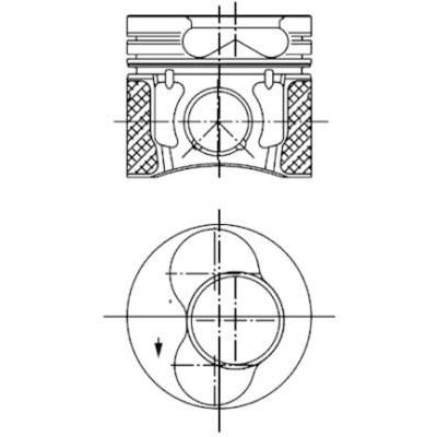 Piston (79.50MM-STD)  NÜRAL 8772173STD000G