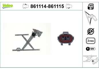 Cam Krikosu Ön Sol VALEO 861114  824052 824052E000 82405-2E000