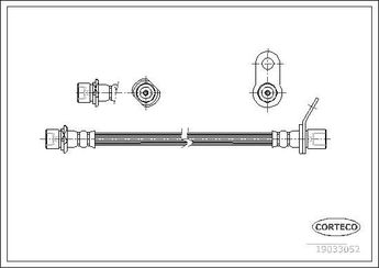 Fren Hortumu Arka Sol CAVO C901 485A  9008094066