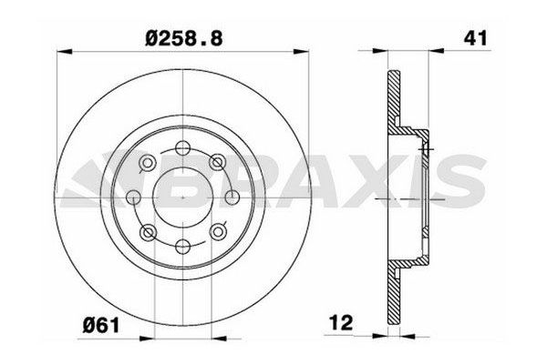 Fren Disk Ayna Ön Sağ ve Sol BRAXIS AE0051