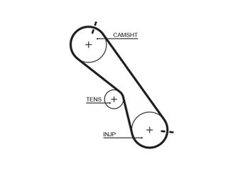 Triger Kayışı  GATES 5560XS  1356809130 1356809131 1356830010 13568-09130 13568-09131 13568-30010 1356830011 13568-30011 1356839015 13568-39015 1356839016 13568-39016