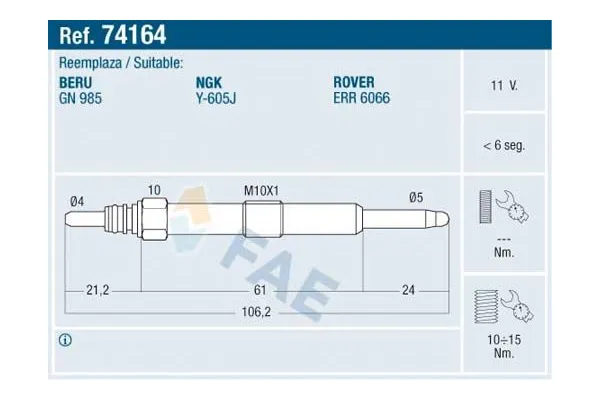 Isıtma Bujisi  KRAFTVOLL 05030125