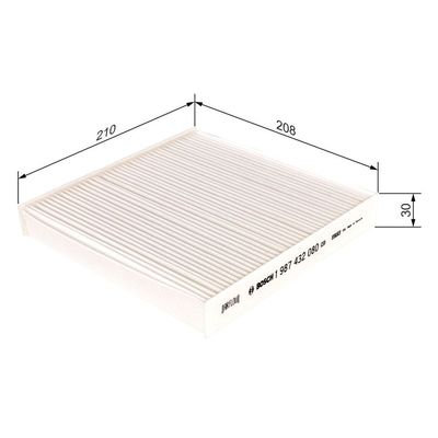 Polen Filtresi  BOSCH 1 987 432 080