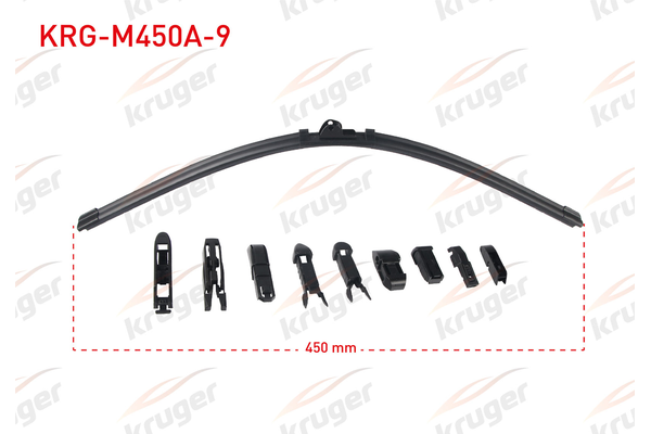 Silecek Süpürgesi Ön Muz Tip 450 mm - 18 inç KRUGER M450A-9